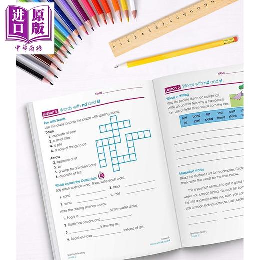 【中商原版】美国新课标教辅 光谱练习册 Spectrum Workbook 二年级Grade 2 英语数学启蒙5册套装 美国Carson Dellosa  商品图4