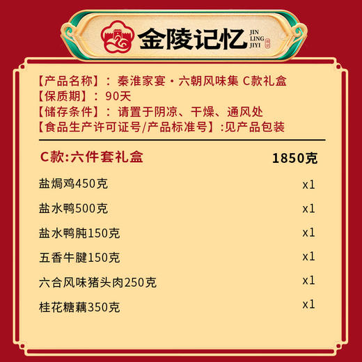 金陵记忆【秦淮家宴·六朝风味集】 商品图8