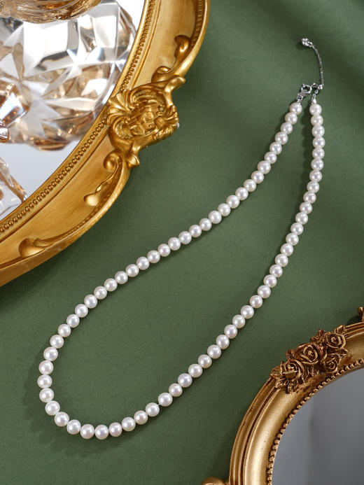子佩集银S925珍珠惜王妃项链【ZXLY5-6MM】珠串2602 商品图5