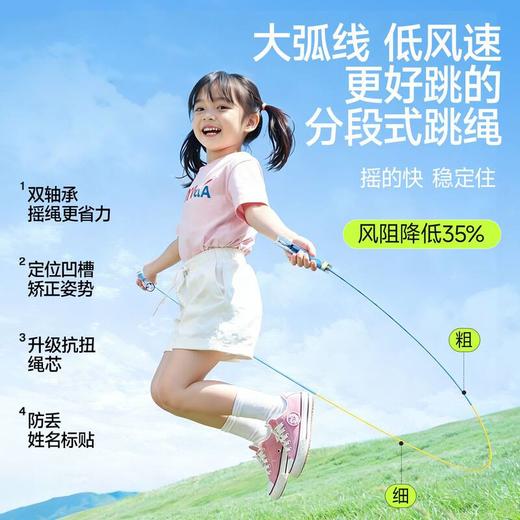 【双轴承 顺滑不卡顿】MACYO / 麦克羊双轴承跳绳 中小学生适用 体测训练跳绳 不打结 防缠绕 竞速跳绳 商品图2