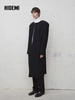 HIDEMI 绵羊毛设计感黑色简约圆领长款西装西服外套 商品缩略图2