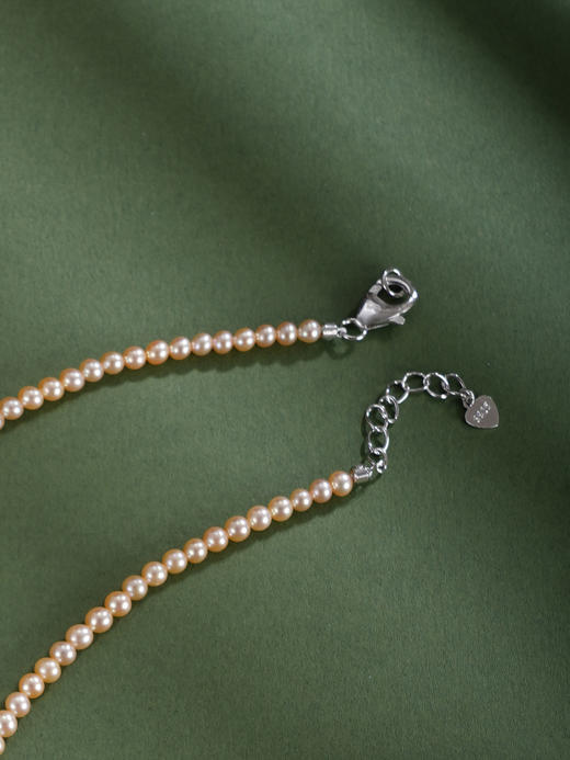 子佩集银S925珍珠惜王妃项链【ZXLY3.5-4MM】珠串2602 商品图7