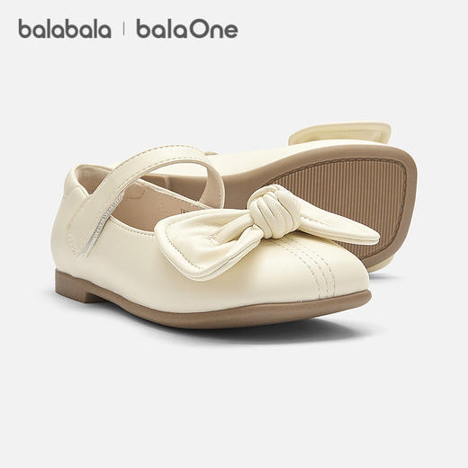 【balaOne】巴拉巴拉童鞋女童公主鞋2026夏新款甜美蝴蝶结小皮鞋 商品图1