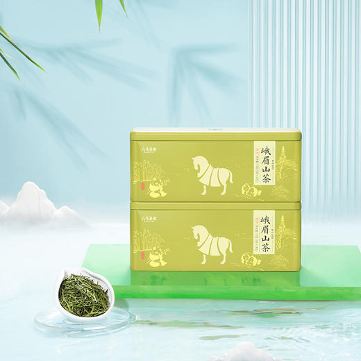 【2026年春茶】八马茶业丨峨眉山茶·茗作800系列绿茶茶叶144g 商品图2