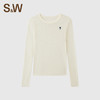 【SW速惟】袖圆领裸感修身T恤羊毛舒适上衣4562 商品缩略图0