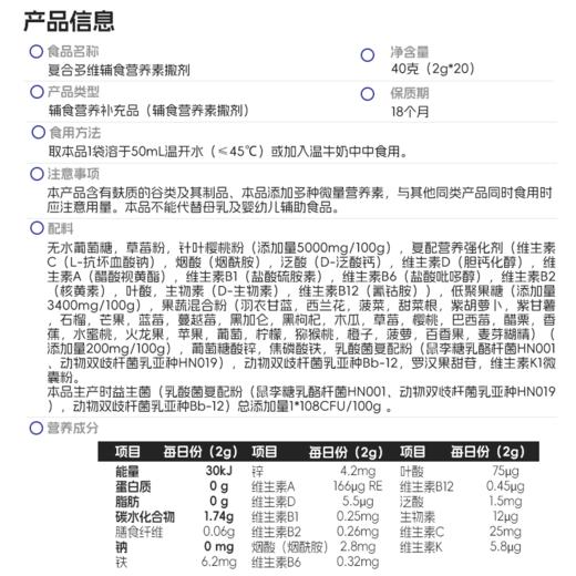 ³发3罐【复合多维营养素】14重营养 27种果蔬粉 20条/罐 XN03-CRMM-HPK【HOT】 商品图4