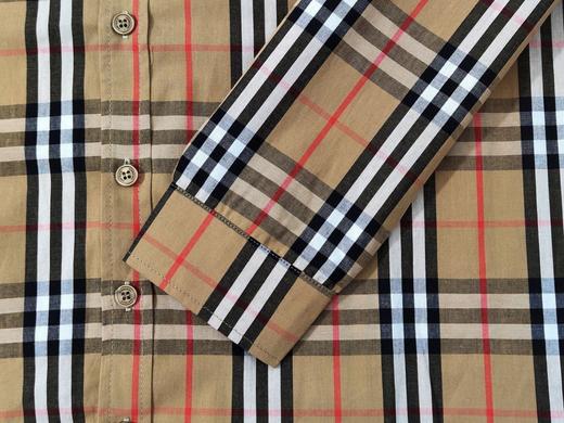 点此购买 巴宝莉春秋季男女款经典格子长袖衬衫 lhy 340784 商品图3