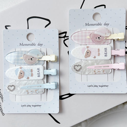 清新可爱睡衣萌系发夹组合发夹（3个）-纪念日百货门店同款169096853 商品图4