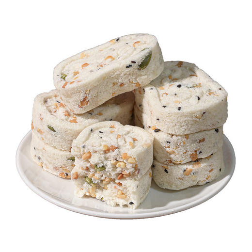 【八珍古方❗清香软糯】好吃不腻，健康美味，坚果茯苓八珍糕芡实糕传统糕点无蔗糖健康营养下午茶点心早餐代餐饱腹零食品。rg 商品图3