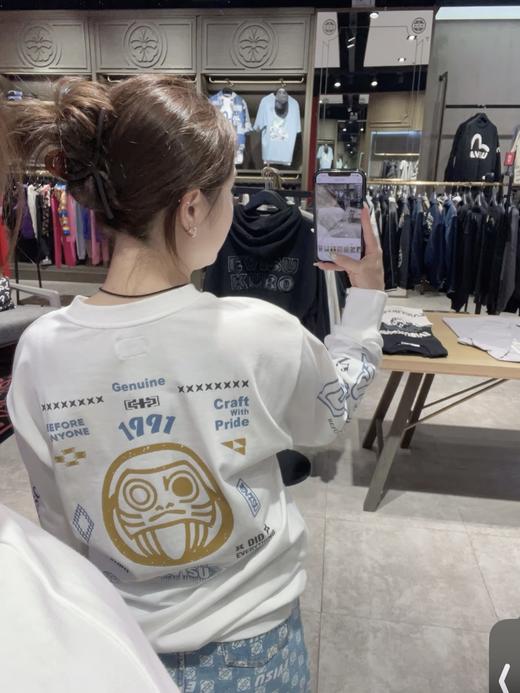 春款上新！ 26新款，春夏款！全棉长袖  情侣款！日潮OG！EVISU 小海鸥几何长袖 商品图0