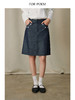 ForPoem 26/SS 原创设计口袋绣花牛仔半裙 商品缩略图0