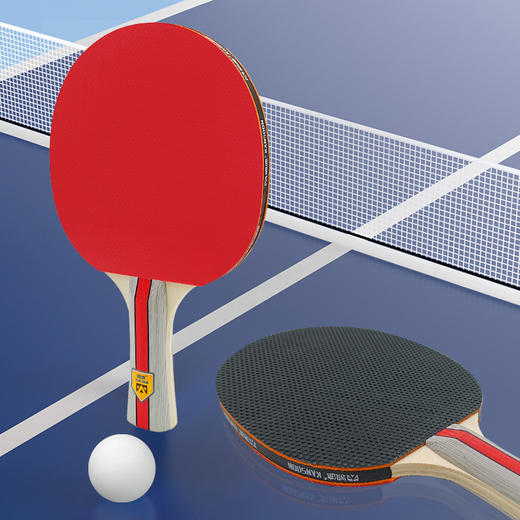 凯速 杨木底板弹性海绵双面反胶乒乓球拍（赠送乒乓球3个 +拍包1个） 商品图3