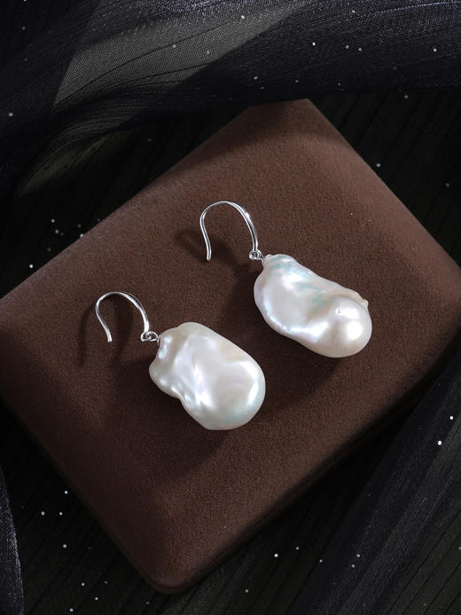 子佩集【时光涟漪‌】银S925珍珠惜王妃耳环【ZZEH001】巴洛克2602 商品图5