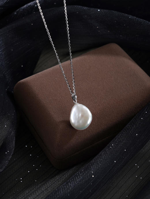 子佩集【潮汐诗心‌】银S925珍珠惜王妃套链项链【ZZXL042】巴洛克2602 商品图3