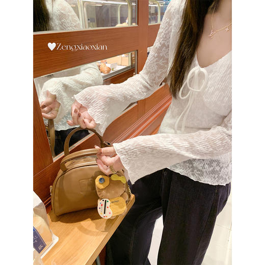 【110元任选2件】现货！ 韩系v领蕾丝t恤 商品图2