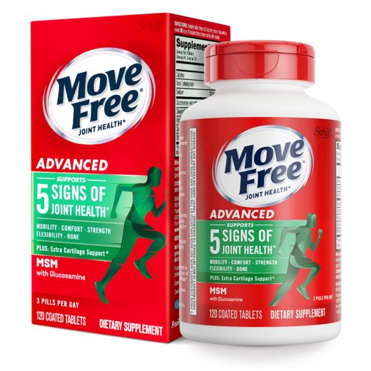 美国 MoveFree氨糖维骨力 绿瓶120粒 商品图0