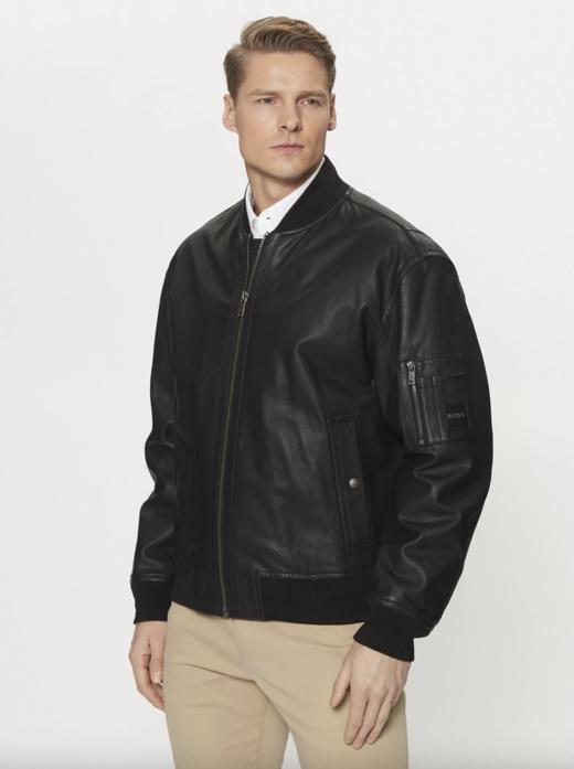 【超惠秒】BOSS 男士羊羔皮皮衣夹克外套12295 商品图0