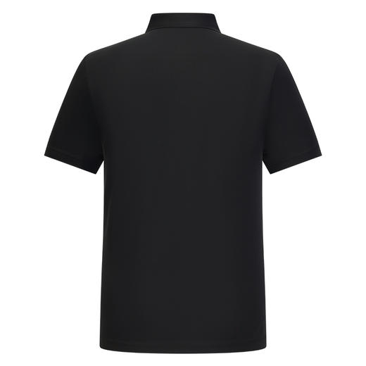 【莫代尔】德鲨黑色短袖POLO衫男青年休闲上衣翻领打底T恤 商品图1