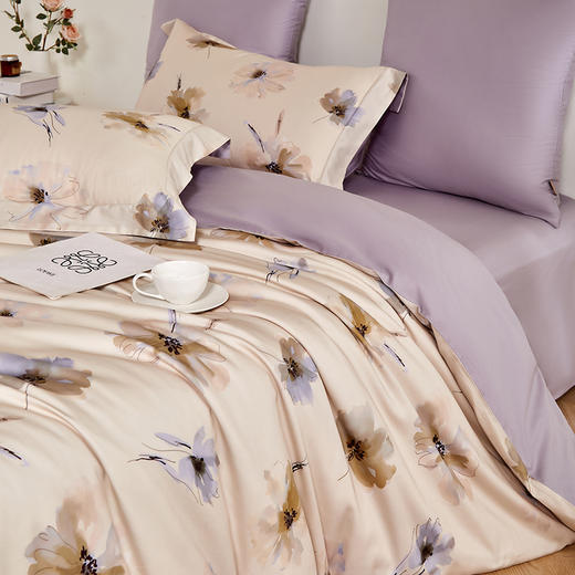 多喜爱 60S全棉缎纹四件套 漪索/漪曼/漪晨 【双股缎纹】【宽边枕套】新疆长绒棉 浪漫法式 商品图12