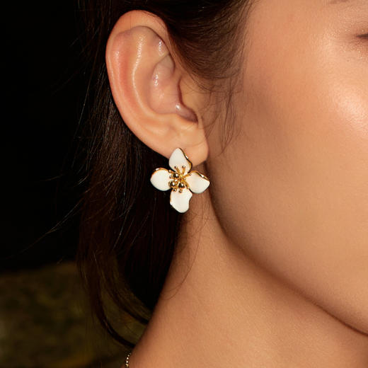 Garden of Eden 伊甸园系列 | 白色四瓣花手链三件套 商品图5