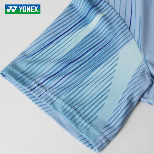 【618活动进行中】YONEX尤尼克斯yy羽毛球服国羽系列透气速干短袖1158326BCR运动T恤 商品图3