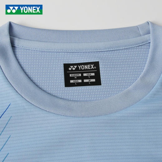 【618活动进行中】YONEX尤尼克斯yy羽毛球服国羽系列透气速干短袖1158326BCR运动T恤 商品图1