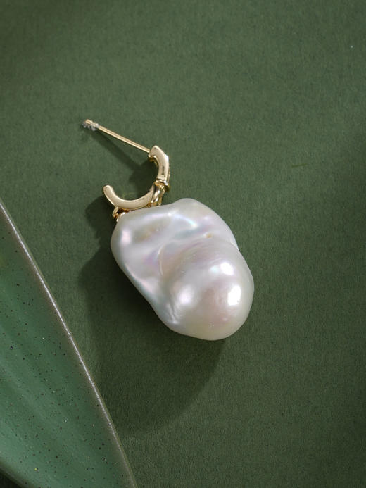 子佩集【月引潮音】银S925珍珠惜王妃耳钉【EM2879-XF】巴洛克镀金皮带扣2602 商品图5