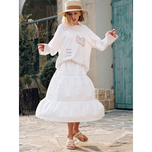 💕【特价】春季童装-休闲撞色贴布绣长袖T恤6645EL 商品图3