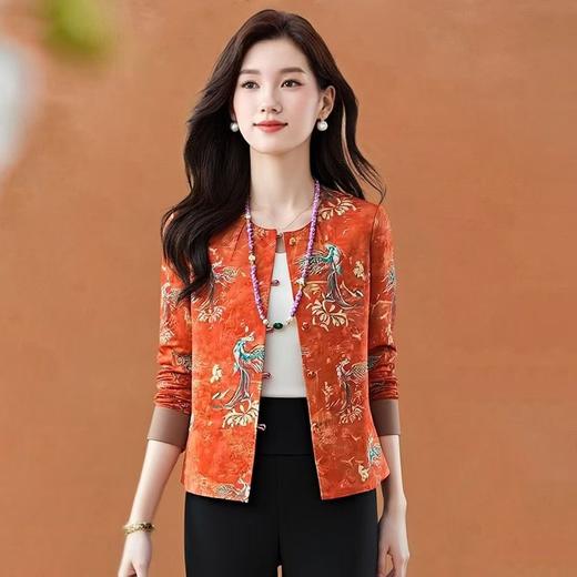 2026年新款早春新中式提花短外套国风薄外套&2601 商品图3