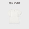 ROMI STUDIO“松弛纽约”桑蚕丝灵地思羊毛混纺短袖T恤 RW25RSY0007 商品缩略图2