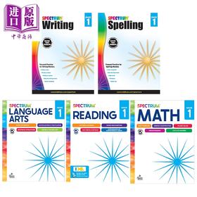 【中商原版】美国新课标教辅 光谱练习册 Spectrum Workbook 一年级Grade 1 英语数学启蒙5册 美国Carson Dellosa 英文原版
