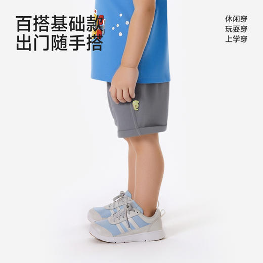 【耐磨抗造】英氏PP裤儿童裤子男童夏季薄款灰色短裤休闲百搭2026新款 商品图4