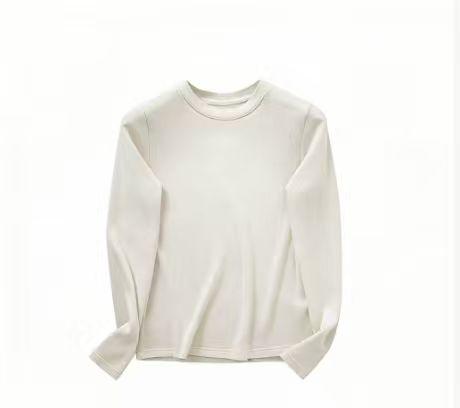 10%绵羊毛 21%莱赛尔天丝 5%桑蚕丝  肌底打底衫圆领/水滴u领  A-5823 商品图0