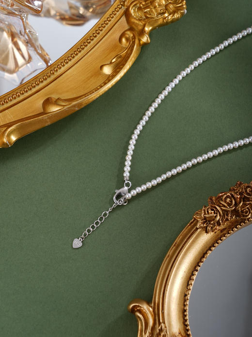 子佩集银S925珍珠惜王妃项链【ZXLY3-3.5MM】珠串2602 商品图5