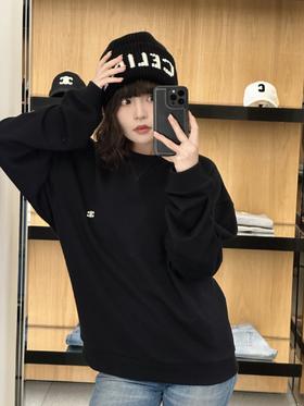 春款新品！经典毛圈基础款~赛琳凯旋门刺绣小标卫衣