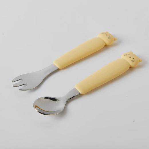 NITORI宜得利家居 可爱卡通儿童餐具不锈钢勺叉2件套 商品图6