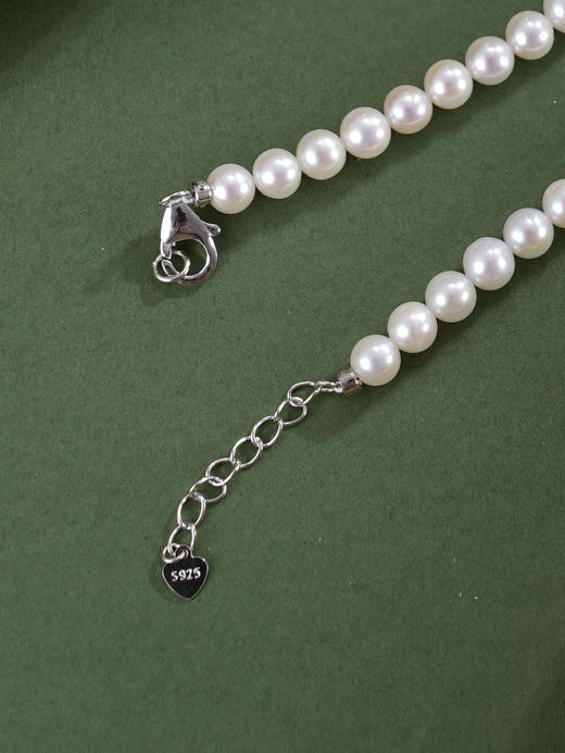 子佩集银S925珍珠惜王妃项链【ZXLY6-7MM】珠串2602 商品图6