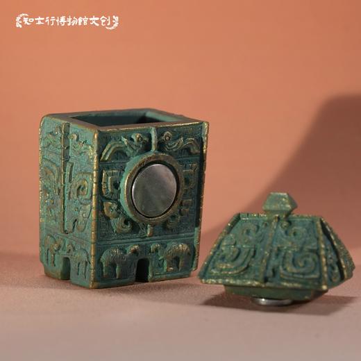 安阳文创殷墟铜方彝冰箱贴树脂磁吸创意旅行纪念品礼品河南伴手礼 商品图2