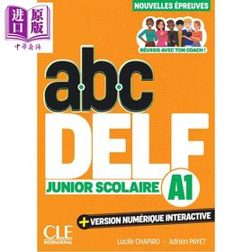 【中商原版】【法文版】法语备考用书 中学生Abc DELF A1 第三版 Delf Junior scolaire niveau A1Lucile Chapiro