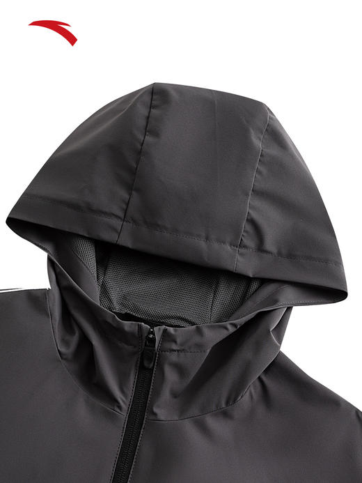 安踏无氟防泼水运动外套男士2026新款跑步训练梭织上衣152617624 商品图2