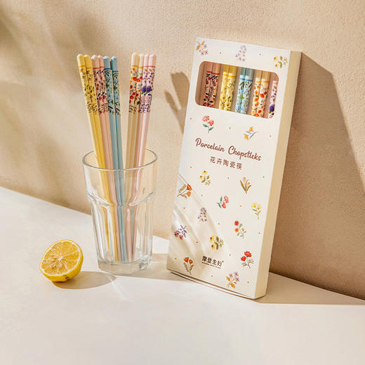 摩登主妇繁花陶瓷筷子家用2026新款高档抗菌防霉个人专用一人一筷 商品图0