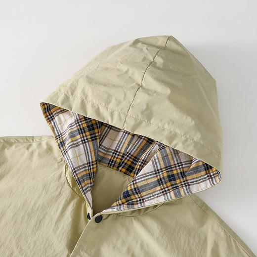 【梭织连帽外套】棉花堂梭织连帽外套   微皱肌理梭织面料 柔软亲肤  挺阔有型 FD61207 商品图7