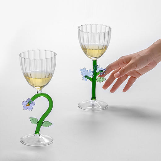 ichendorf  植物园系列意大利进口手工可爱立体花型耐热玻璃水杯 商品图5