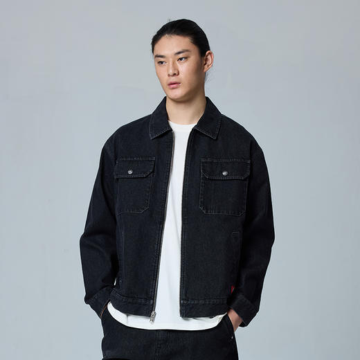 Dickies夹克  复古潮流简约拉链翻领情侣男女牛仔外套DK0A889M 商品图0