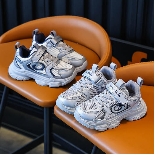 【小黄鸭】春夏季新款儿童老爹鞋男童女童运动鞋中大童亲子鞋潮酷大童鞋26-37 商品图5