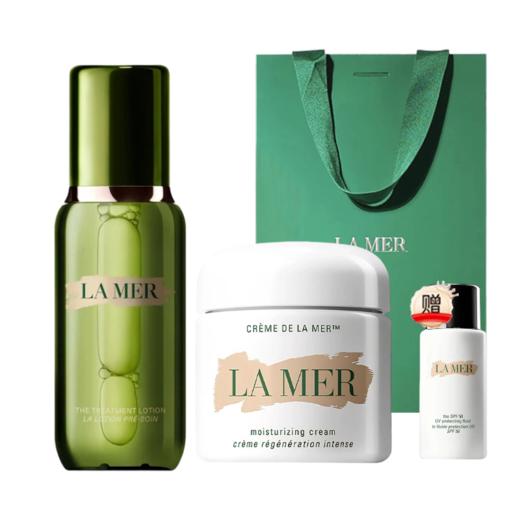 送礼袋【1210跨境仓发货】LAMER海蓝之谜精粹水150ml+海蓝之谜经典面霜60ML （赠海蓝之谜防晒20ml） 商品图14