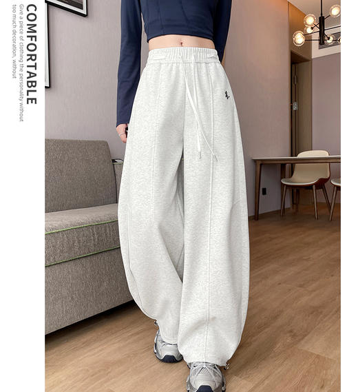 【春秋款小马刺绣华棉弯刀裤26006款】显高显瘦 修饰腿型 上身无束缚 穿出大长腿 商品图4