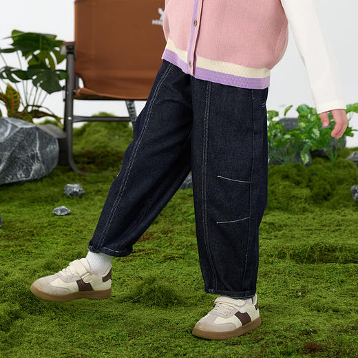 【牛仔长裤】棉花堂  牛仔长裤  活性染色  防褪色  耐磨  FD61107-1 商品图4