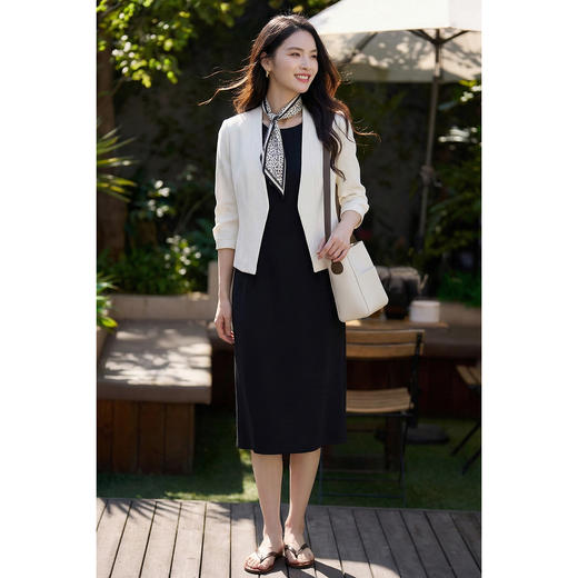 【通勤背心裙 内里薄绒】2026春季知性优雅修身显瘦包臀裙气质连衣裙4965 商品图4