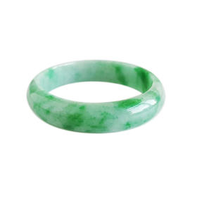 【天然正品】A货翡翠天然收藏级正桩细腻细豆种55.5号飘辣阳绿翡翠手镯55.5号（皆取最大值）131125AH09